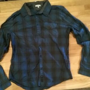 Calvin Klein Men's Long-Sleeve Button-Up